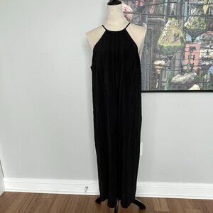 NWT A New Day Black Halter Midi Dress L